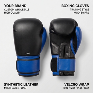 Guantes de Boxeo Champs Gear Personalizados para Entrenamiento Profesional, Cierre Ajustable con Gancho y Bucle, Cuero PU Transpirable, Unisex - Product Image 2