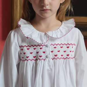 Eco-Friendly Straight Peter pan Collar Short sleeve Customized Size Polyester / Cotton Wholesale Children <b>Clothes</b> High Quality - Product Image 1