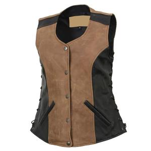 <b>Men</b> Leather <b>Waistcoat</b> New Design Fashionable Leather Vest Reasonable Price Custom Design Solid Color Breathable - Product Image 4