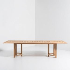 Mesa de Comedor para Exterior de Madera Maciza Rectangular con Orificio para Sombrilla, Venta al por Mayor, Pedido a Granel, Contenedor FCL, Exportación Directa de Fábrica, Importador - Product Image 3