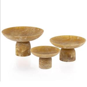 Meilleures ventes 2026 : Bol minimaliste en résine sur pied, plats de service décoratifs pour le Ramadan, pour dattes et chocolat, et plateaux de service pour la décoration intérieure - Product Image 1