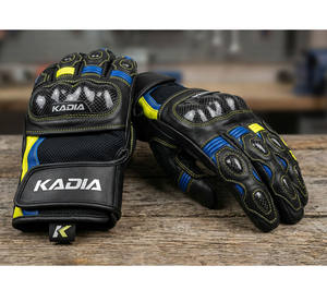 Guantes de Motociclismo de Carreras de Alta Calidad al por Mayor, Antideslizantes, con Palma Reforzada y Protección de Nudillos de Fibra de Carbono, Equipo Profesional de Carreras - Product Image 6