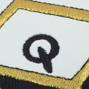 Knights Templar <b>Aprons</b> <b>Black</b> and White Good Quality Hand Embroidered High Grade Regalia Masonic <b>Aprons</b> for Sale - Product Image 5