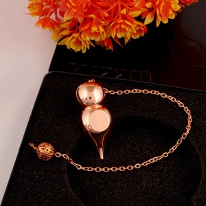 Péndulo de radiestesia de latón de alta calidad Hermosa técnica pulida en forma de cúpula de la India Compre péndulo a precio barato - Product Image 3