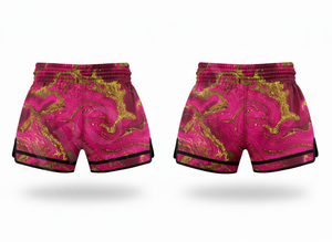 Shorts de Muay Thai à motif imprimé par sublimation sur toute la surface, style personnalisé, dernière tendance, pour entraînement de kick-boxing, sport de combat, shorts thaïlandais - Product Image 5