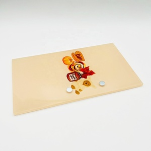 Boîte magnétique pour cils en papier rectangulaire, motif citrouille d'automne peinte à la main, avec plateau pour cils - Product Image 6