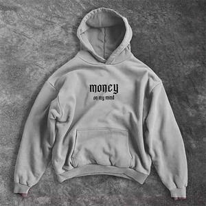 เสื้อฮู้ดโอเวอร์ไซส์ทรงหนาพิเศษสำหรับฤดูหนาว ลายกราฟิก Twin City Custom Acid Wash พร้อมตัวอักษรแบบ Old English ผลิตจากโพลีเอสเตอร์ - Product Image 6