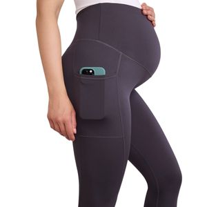 Leggings de Yoga Maternité Femme OEM ODM Taille Haute avec Poches Extensibles pour la Grossesse et la Gym – Vente en Gros - Product Image 5