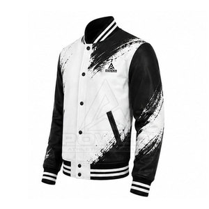 Veste d'hiver de style Letterman en toile de haute qualité, fabriquée avec les meilleurs matériaux, col montant, prix bas, légère, en vente en ligne - Product Image 5