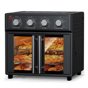 Forno Friggitrice ad Aria Multifunzione 26QT Grande Capacità con Doppia Porta Francese 1700W, 7 Menu Preimpostati per Cottura e Forno - Product Image 1