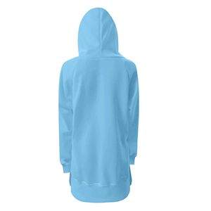 Vente en gros de robes à capuche décontractées pour femmes, 100% coton, hiver, manches longues, surdimensionnées, sweat-shirt, fabricant - Product Image 1