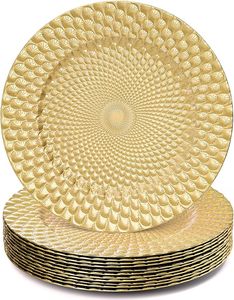 Assiettes de Présentation Modernes en Acier Inoxydable (100 pièces) – Décoration de Table Vintage, Élégante et Intemporelle pour Mariages, Écologique - Product Image 6