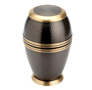 Urna Funeraria de Metal para Cenizas de Adultos, Estilo Americano/Europeo, en Latón Pulido con Esmalte Blanco - Product Image 6