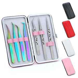 <b>Lash</b> Tweezer Japanese Stainless Steel Tweezer Set Eyelash Tweezers Set Anti Static ESD With Non Magnetic by Dentavex Corporation - Product Image 1