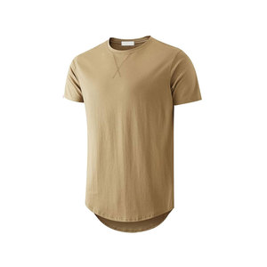 T-shirt à manches courtes pour homme, imprimé numérique abstrait, col rond, coupe ample, longueur normale, décontracté, tricoté, respirant, 300g coton/bambou - Product Image 4