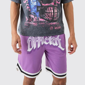 Pantalones Cortos Deportivos para Hombre con Logotipo Personalizado, 100% Algodón, Secado Rápido, Cintura Elástica, Diseño de Color Sólido, Estilo Casual - Product Image 1