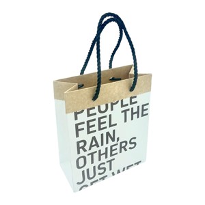 IntBOX Logo personalizable Asas de satén de calidad superior Papel recubierto Bolsa de compras de lujo para exposiciones de regalos de supermercado - Product Image 1