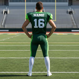 Maillot et pantalon d'entraînement de football américain 7V7 à transfert thermique en polyester à séchage rapide pour adultes avec nom d'équipe personnalisable - Product Image 3