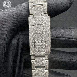 Charm_Jewells Women's Luxury Stainless Steel <b>Watch</b> With Diamond Encrusted Round Dial 43mm Analog Quartz Movement - Product Image 4