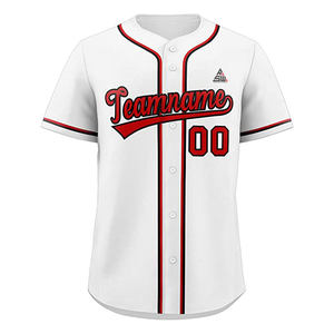 Camiseta de Béisbol Blanca Personalizada 2025, con Ribete Dorado y Negro, Cierre de Botones, Uniforme de Equipo, Nombre y Número Personalizados, Estilo Profesional, Antibacteriana - Product Image 2