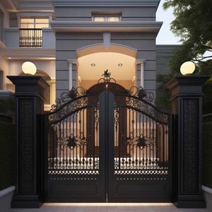 <span class=keywords><strong>Porte</strong></span> d'oscillation <span class=keywords><strong>intégrée</strong></span> de contrôle d'accès pour le mur de limite de maison pour l'application de villa - Product Image 2