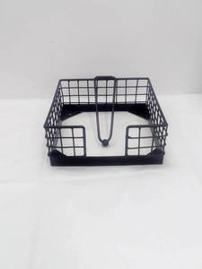 Decorative Metal Napkin Holder Cutwork Iron Tabletop Napkin Stand for Dining Table <b>Kitchen</b> Restaurant Cafe Hotel Tissue <b>Paper</b>. - Product Image 2