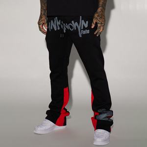 Meilleures ventes Pantalons évasés noirs pour hommes Pantalons de survêtement décontractés avec poches avant et arrière Pantalons pour hommes - Product Image 3