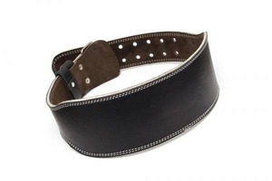 Leather <b>Weight</b> <b>Lifting</b> Belt Adjustable Waist Support Buckle Closure Unisex Strength Training Fitness <b>Equipment</b> - Product Image 5