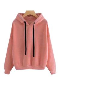 Women's Custom Embroidery Printed Logo Design Oversized Pullover Fleece Hoodie Quick Dry Winter Pullover Sweatshirt - Product Image 5