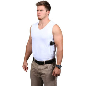 <b>Men's</b> <b>Concealed</b> Carry Executive Undercover Tank Top <b>Concealment</b> Gun Holster Pocket Tank Top Shirts for <b>Men</b> - Product Image 1