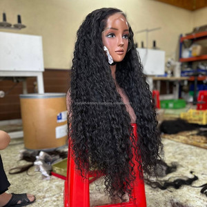 Loose <b>Deep</b> <b>Wave</b> Human Hair <b>Wigs</b> Transparent HD Lace Frontal <b>Wig</b> Vietnamese Raw Hair Lace Front <b>Wigs</b> for Women Soft - Product Image 1