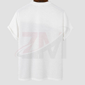 เสื้อยืดผู้ชายลายเรขาคณิตสีสันตัดกัน คอกลม แขนสั้น สวมใส่สบาย ทรงปกติ ผ้าฝ้ายถัก แต่งแผงสีตัดกัน สามารถปรับแต่งได้ - Product Image 2