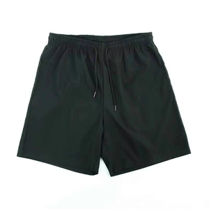 Shorts décontractés pour hommes, légers, de haute qualité, en polyester et coton, taille élastique, mi-longs, écologiques - Product Image 1