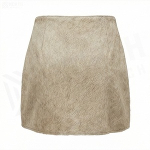 Jupe crayon mini taille haute pour femme en similicuir avec fermeture éclair sur le devant, couleur unie, style minimaliste, à porter toute l'année - Product Image 2