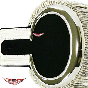 Accesorios de Vestir Ceremoniales Trenzados Elegantes de Metal Niquelado Bordado Ecológico Vintage KEW - Product Image 2