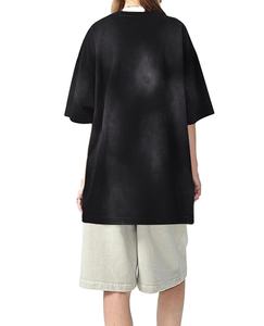 Camisetas Personalizadas de Estilo Urbano para Hombre, Camisetas Deslavadas con Efecto Desgastado, Camisetas de Algodón Grueso con Lavado Vintage - Product Image 3