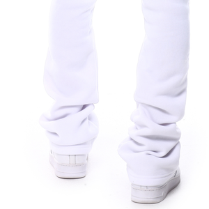 Falcon Enterprises Men's <b>White</b> Cotton Corduroy Straight Light Sweatpants Drawstring Waist Pockets Casual <b>Joggers</b> Winter - Product Image 3