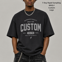 Camisetas de Hombre de Alta Calidad, 260GSM, Algodón Grueso y Pesado, Cuello Alto, Tallas Grandes, Personalizables con Logotipo, Estilo Urbano, Venta al Por Mayor, Proveedor OEM