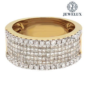 Meilleur Prix Luxe Bague en Argent 925 Plaqué Or 14 carats Coupe Rose avec Certificat IGI pour Mariage Fiançailles Soirée Export Inde - Product Image 1