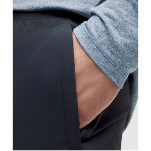 Shorts de compression décontractés pour hommes, séchage rapide, respirants, avec logo frontal, en polyester/coton, taille élastique, poche zippée, tricotés - Product Image 4