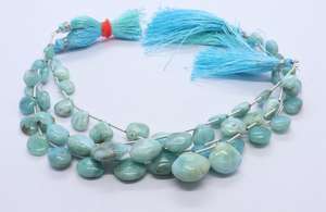 Cuentas de Larimar Natural en Forma de Corazón, Lisas, de 7-13 mm, Cuentas de Larimar en Forma de Corazón para la Fabricación de Joyería, Proveedor Mayorista - Product Image 3