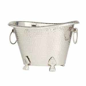 Bac à boissons de style vintage de forme ovale, seau à vin élégant, bac à glace pour fêtes, seau pour bouteilles de champagne et de vin - Product Image 3