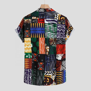 เสื้อยืดแขนสั้นพิมพ์ลายคุณภาพสูงสำหรับผู้ชาย ผ้าฝ้าย 100% สไตล์ลำลองชายหาด แฟชั่นแนวสตรีทรักษ์โลก - Product Image 2