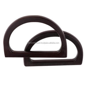 Wholesale Bag Frame Hanger Type Wood Bamboo <b>Handle</b> for Handmade <b>Handbag</b> DIY Tote Bag <b>Handle</b> Making By FWE - Product Image 6