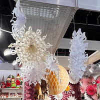 Éventails décoratifs en papier de soie de 17,7 pouces pour la rentrée scolaire, Halloween, la Saint-Valentin, la remise des diplômes, Pâques et Noël