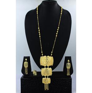 Ecklace-Conjunto de joyería de Latón chapado en oro puro, collar de alta calidad con diseño de los UAE Dubai - Product Image 6