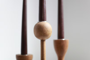 Juego de 3 candelabros de madera para centro de mesa, decoración de bodas, portavelas para comedor de B H Brothers - Product Image 3