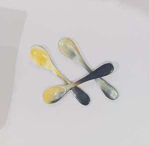 Ensemble de couverts en corne de buffle écologique, petit format, best-seller, pour la maison, la cuisine, le service de salades, de café et de thé, fabriqué en Inde - Product Image 4