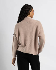 Sudadera con capucha de forro polar rosa para mujer al por mayor, estilo oversize, con logo personalizado, informal, para invierno - Product Image 3