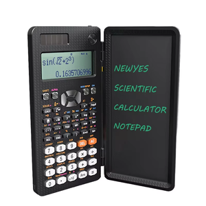Calculatrice scientifique solaire NEWYES 10+2 grande capacité 991MS avec 349 fonctions et bloc-notes en plastique - Product Image 1